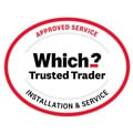 Approved service - Which? Trusted Trader, Installation and Service award logo